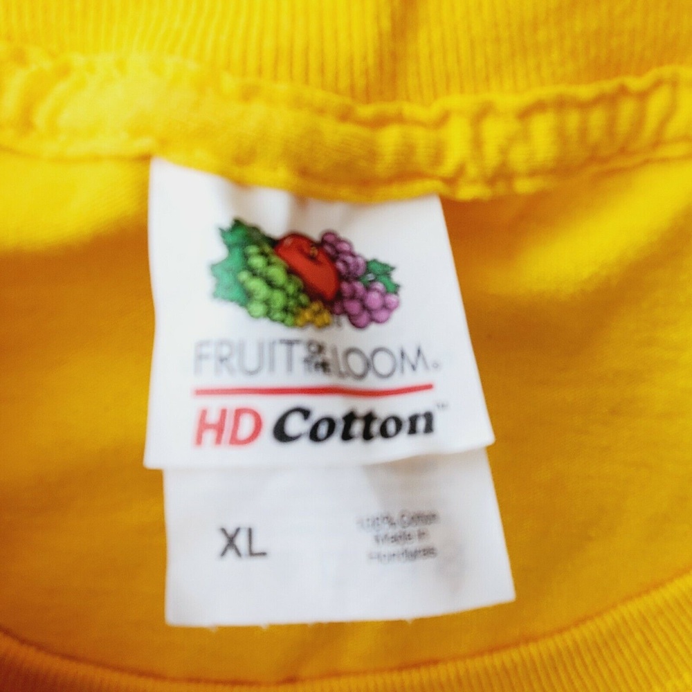 Houston Rockets 2018 H-Town Revolution t-shirt Yellow Fruit of the Loom - Picture 4 of 6